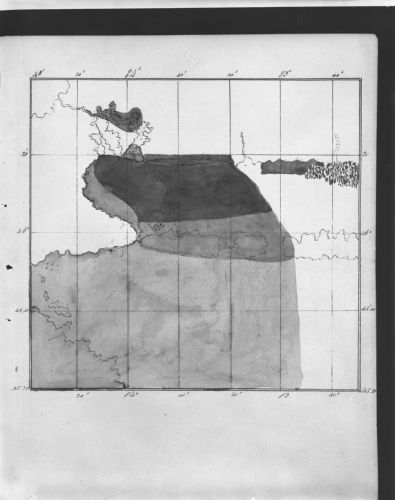 Photo 1994-756A : Geological Map Of Northwest Lake Huron By J.j. Bigsby, Made In 1821