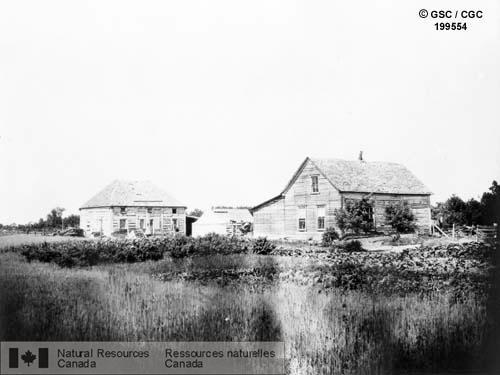 Photo 199554 : Un vieux fort appartenant à la Compagnie de la Baie d'Hudson à Portage-la-Prairie, Manitoba, 1890