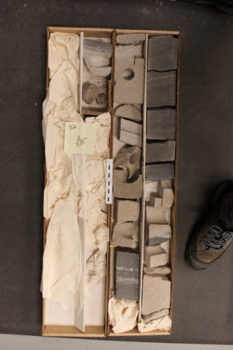 Photo 2019-457: Photograph of core 2, Roberval K-92. Scale bar is 10 cm in length.