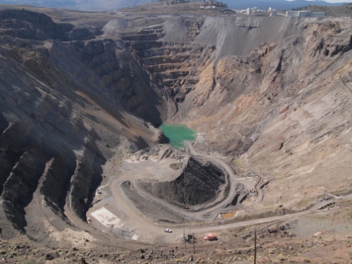 Photo 2020-126: New Afton open pit, south central British Columbia