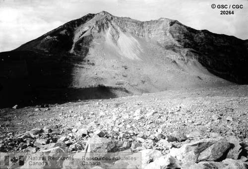 Photo 20264 : Le mont Turtle. Glissement de Frank (Alberta)