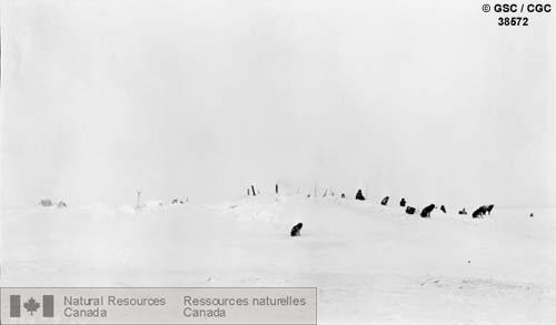 Photo 38572 : Quartiers d'hiver de l'Expédition dans l'Arctique canadien au havre Bernard (Territoires du Nord-Ouest)