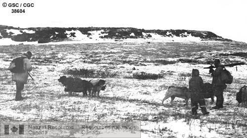 Photo 38604 : Chipman et Arden, à l'embouchure de la rivière Coppermine, en route vers le Grand lac de l'Ours (Territoires du Nord-Ouest).