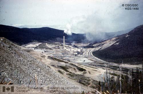 Photo KGS-1480 : Fonderie de la société Les Mines de cuivre Gaspé, Limitée à Murdochville (Québec)