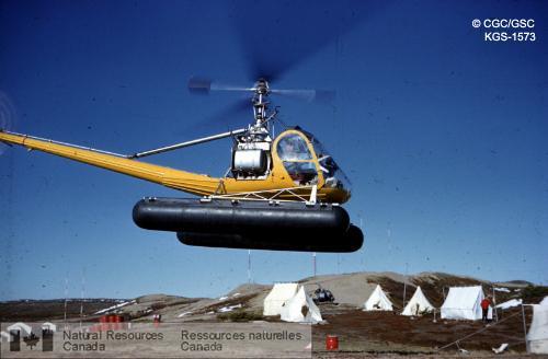Photo KGS-1573 : Hélicoptère, opération Keewatin