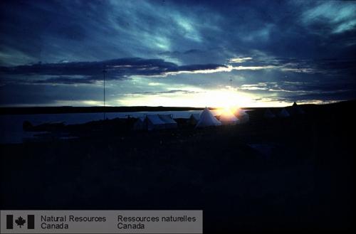 Photo KGS-264 : Coucher de soleil, probablement au lac Carr (Nouveau-Brunswick)