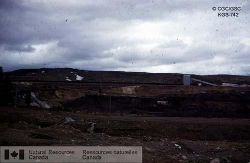 Photo KGS-742 : Mine à ciel ouvert à Burnt-Creek, Labrador Iron Mining en 1956