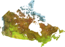 Satellite Image of Canada